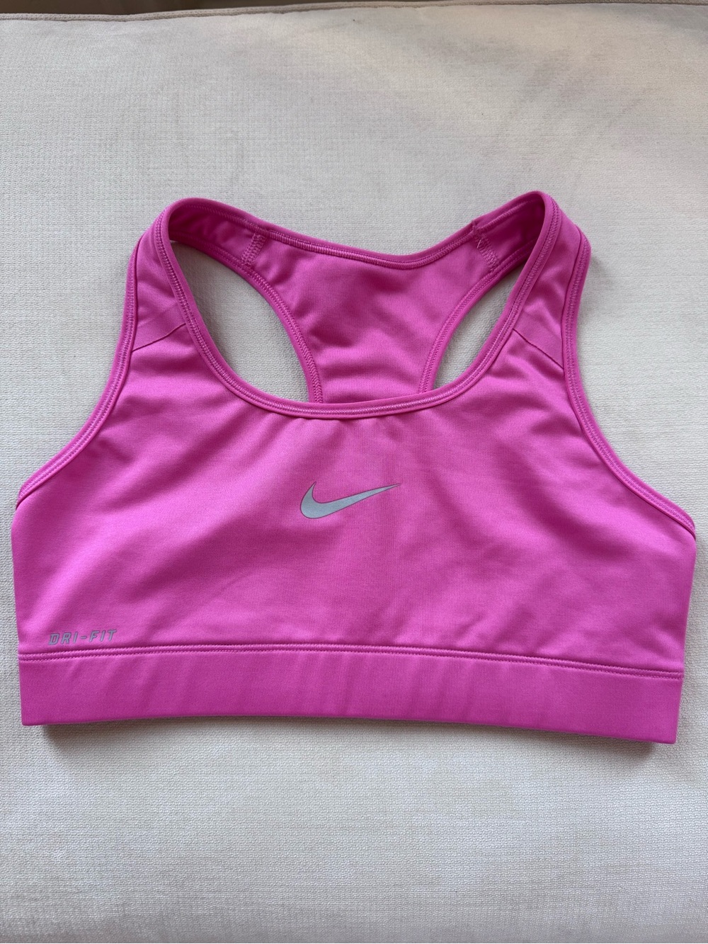 Nike Pink Racerback Medium Support Sports Bra